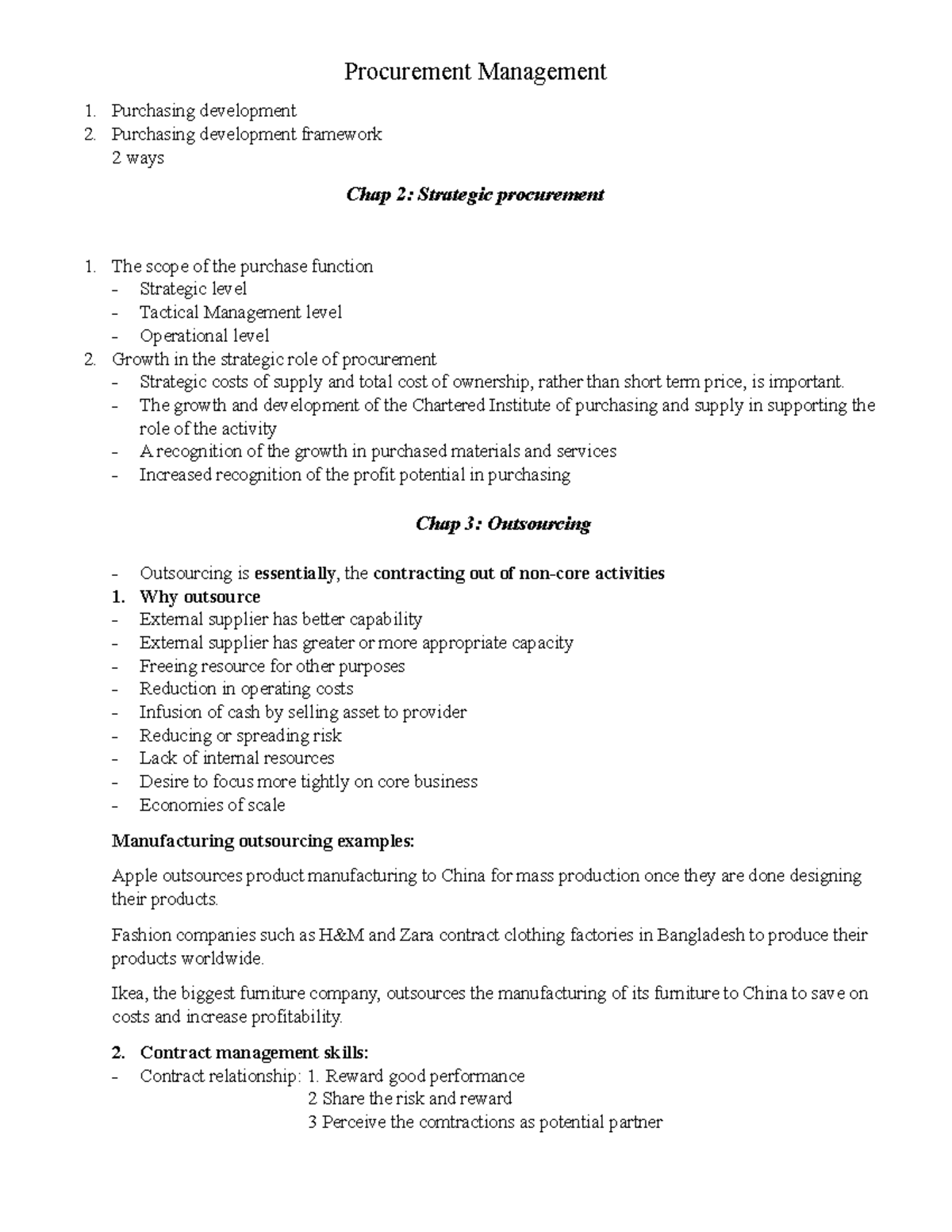 Procurement Management - Procurement Management Purchasing development ...
