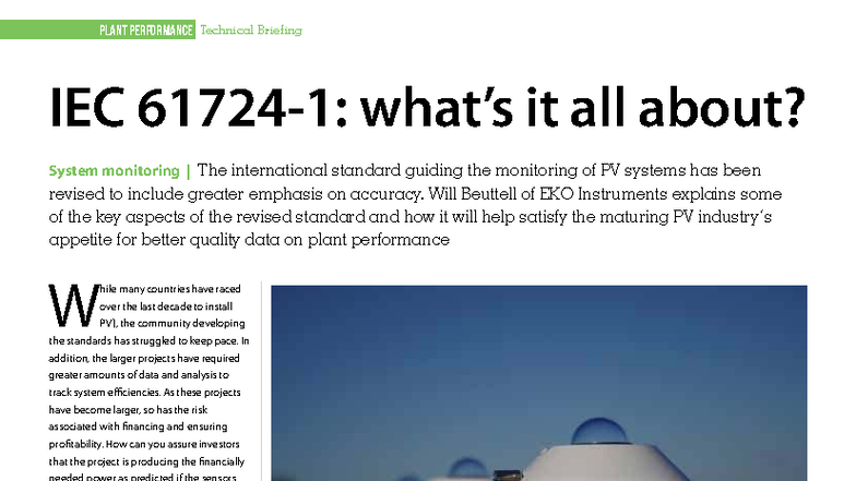 IEC 61724: Understanding the Revised Standards for PV System Monitoring ...