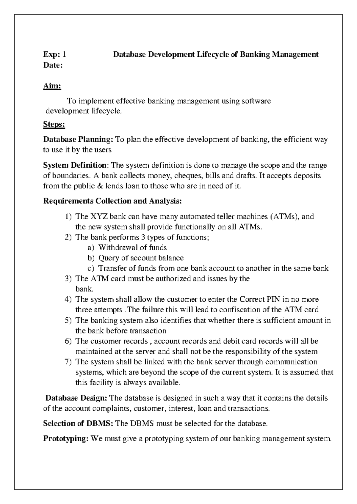 DBDM Lab Manual: Database Development Lifecycle & DML Commands - Studocu