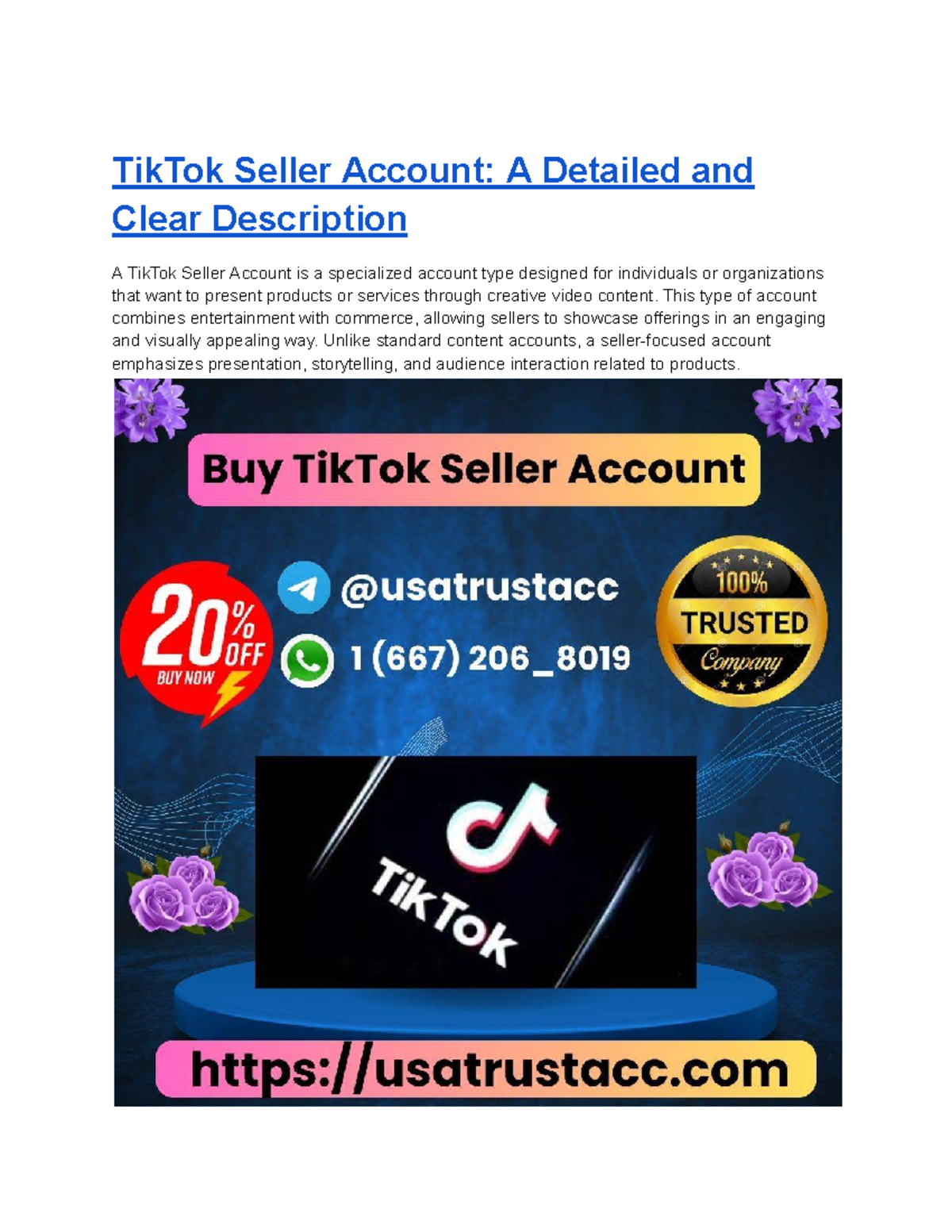 A closer look at Seller Account Setup Tutorial Tiktok