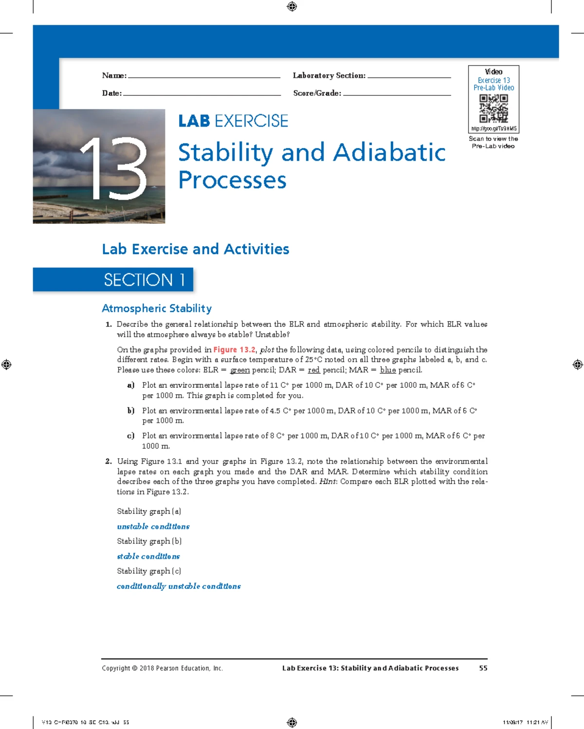 W:c l16 - weather and climate lab 16 - Video Name: Laboratory Section ...