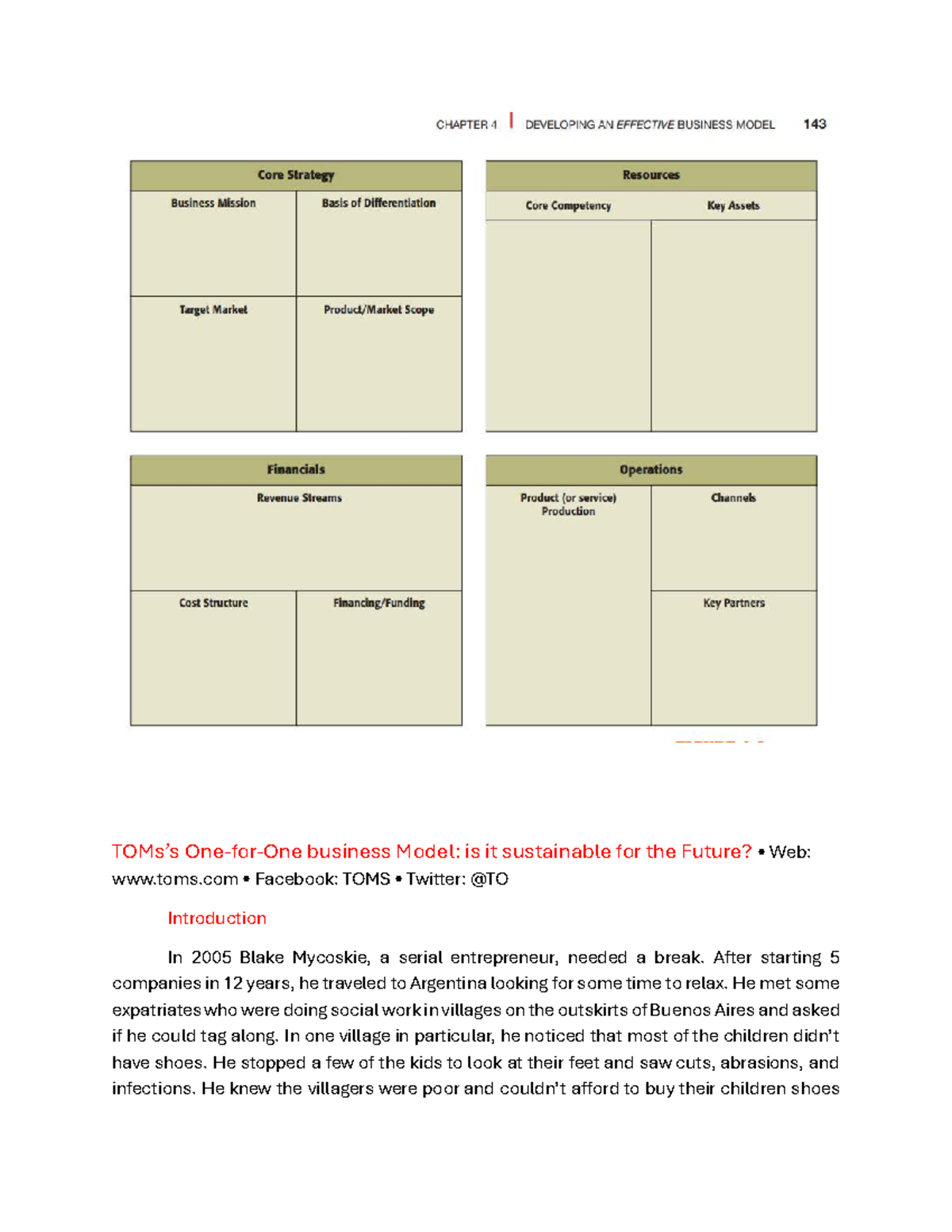 Business Model Analysis: TOMS' Sustainable Approach (TOM 2) - Studocu