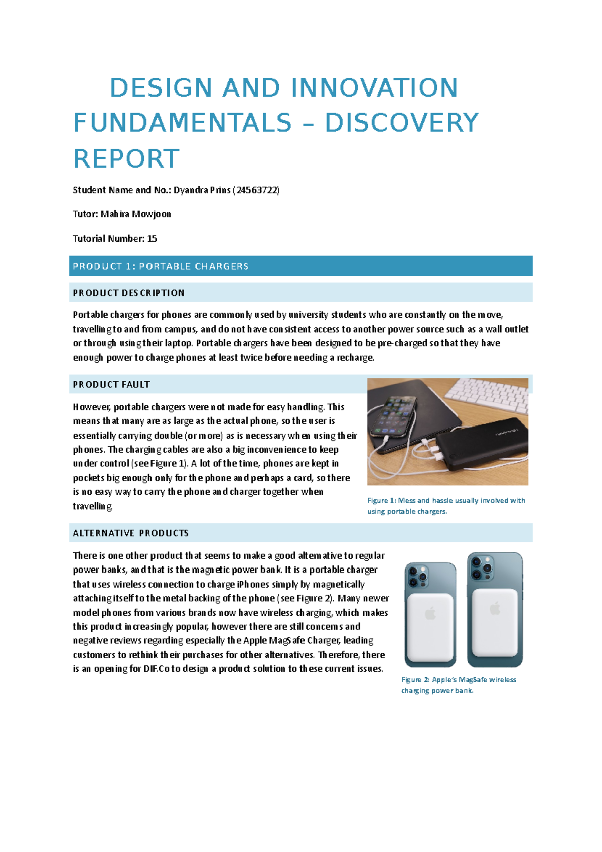 Discovery Report - DESIGN AND INNOVATION FUNDAMENTALS – DISCOVERY ...