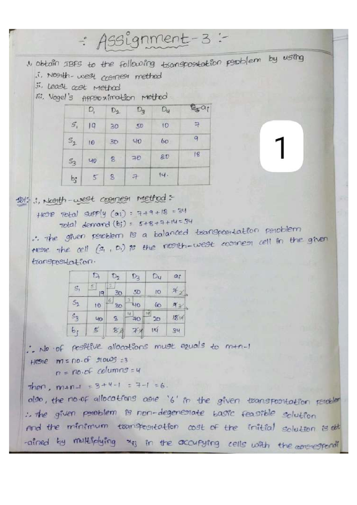 OT Assignment 3: Optimal Solutions for Allocation Problems - Studocu