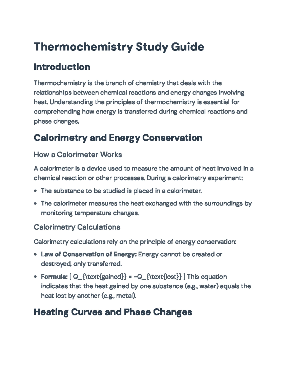 Chemistry 101 Exam II Review: Key Concepts from Chapters 5-8 for Spring ...