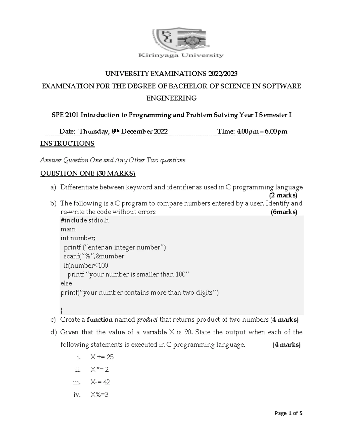 EDU 2205 Year III Supplementary Exam on Educational Media & Technology ...