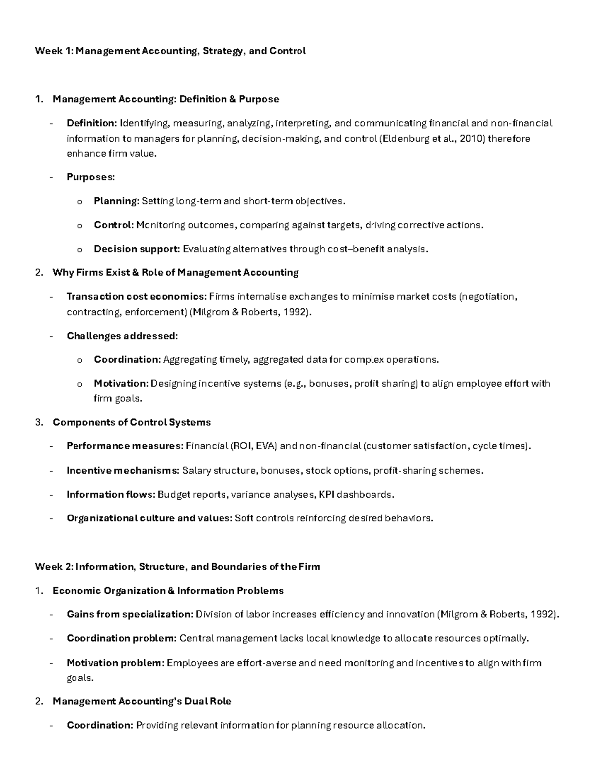 Final Version EPM 2: Enterprise Performance Management Study Notes ...