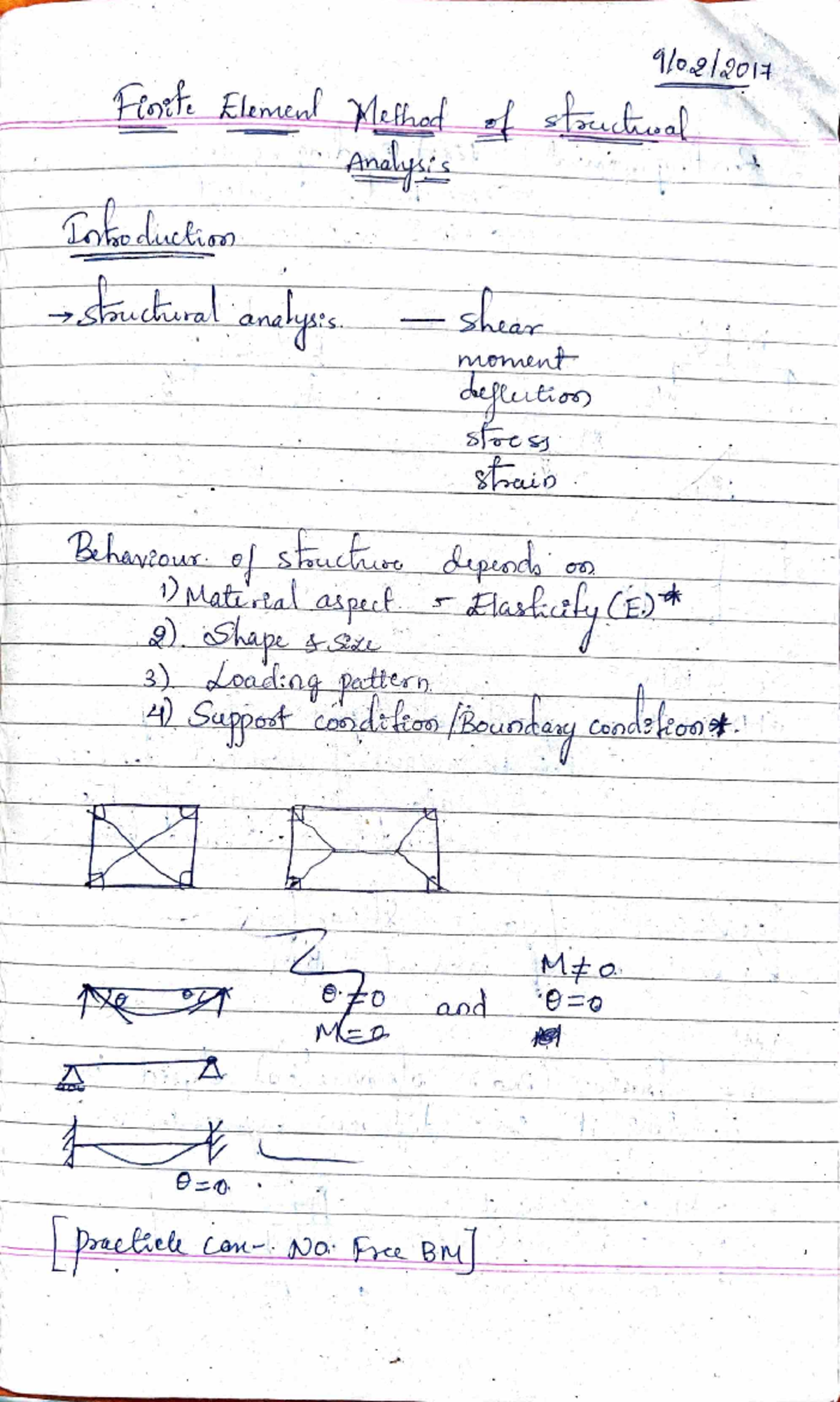 FEM - Running Notes - Finite Element Method of structural Analysis ...