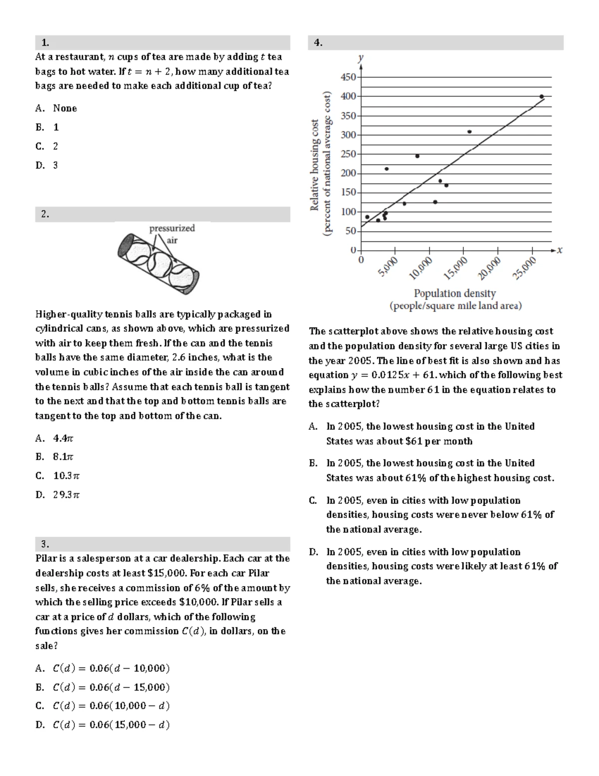 Mathematics Practice: Functions and Equations Analysis (MATH 101) - Studocu