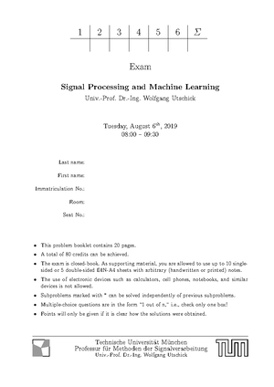 SPML-cheatsheet - Zusammenfassung Signal Processing and Machine ...
