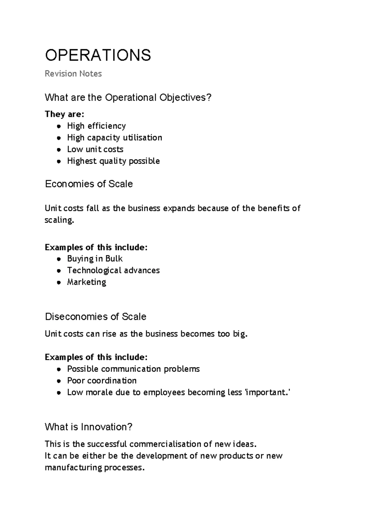 A Level Business Theme 2 Study Notes - Studocu