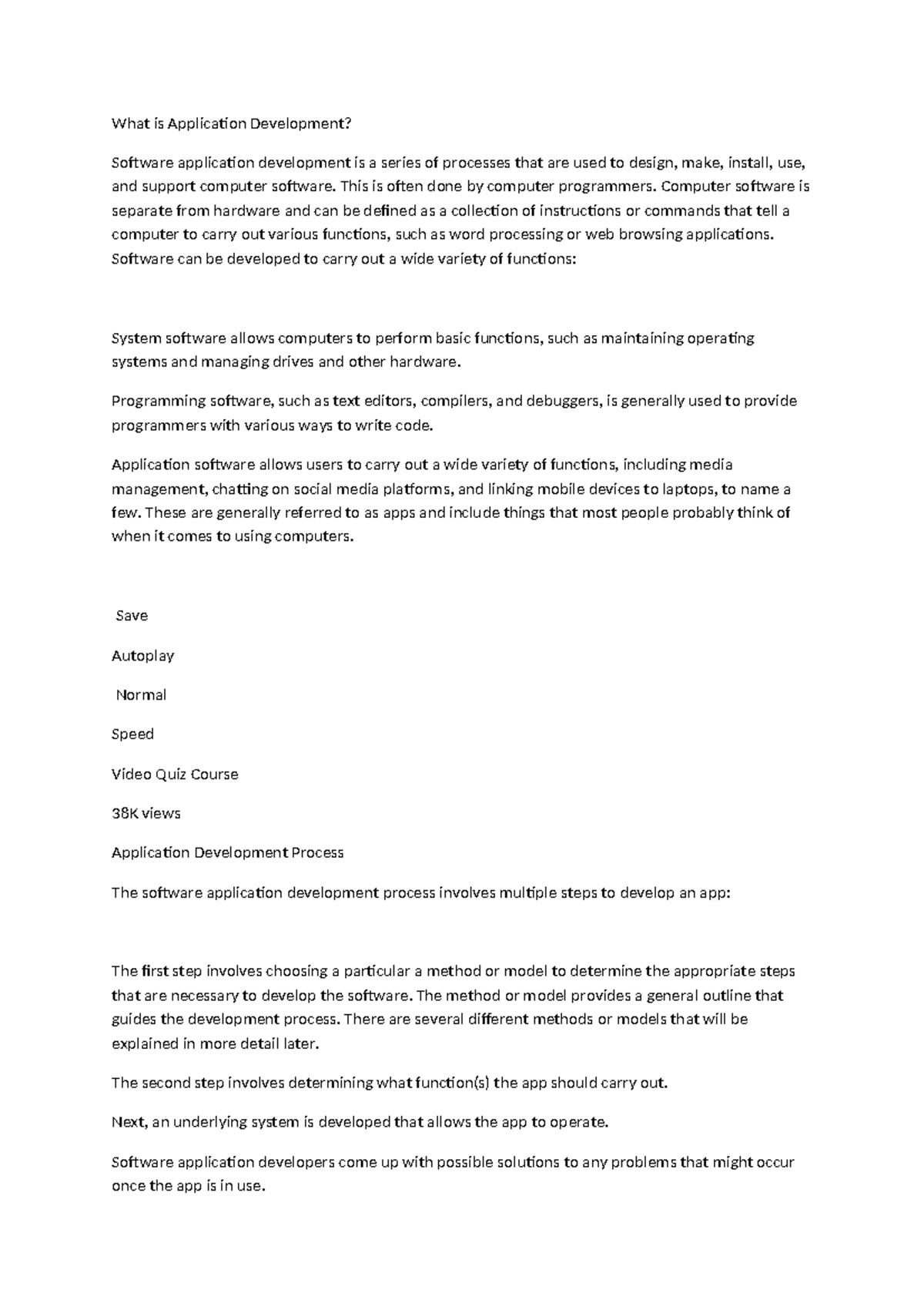 Application Development Notes: Key Concepts and Frameworks - Studocu