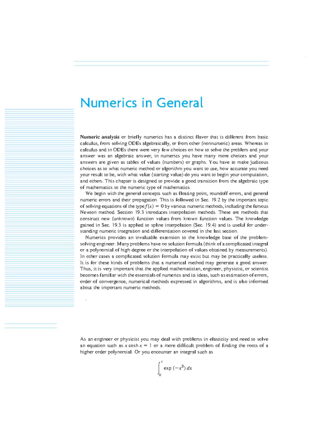 General Numerics - Chapter Notes on Methods and Algorithms - Studocu
