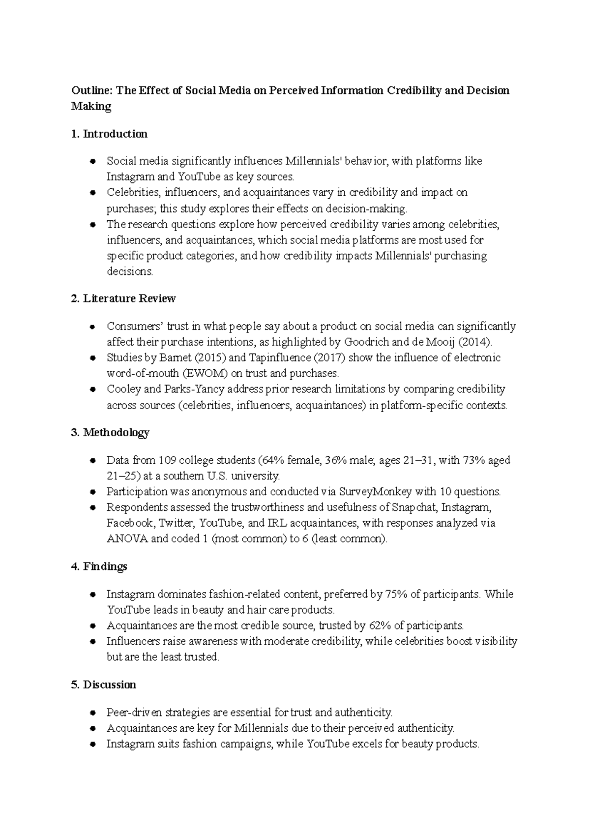 SOC 301: The Impact of Social Media on Credibility & Decision-Making ...
