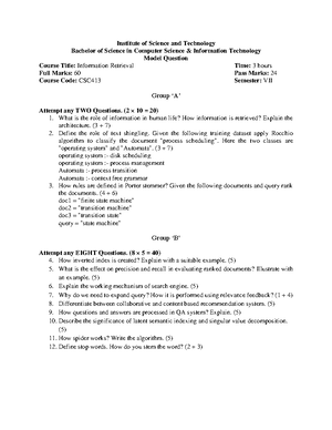 IR CHAPTER 3 2011 Tokenization, Indexing, and Vector-Space Retrieval ...