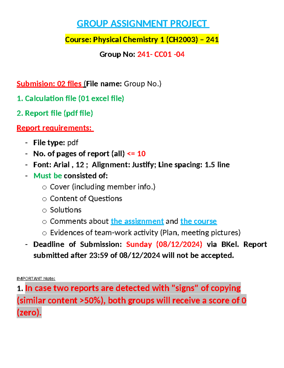 241-CH2003-Group Assignment Project CC01-04 Guidelines and Tasks - Studocu