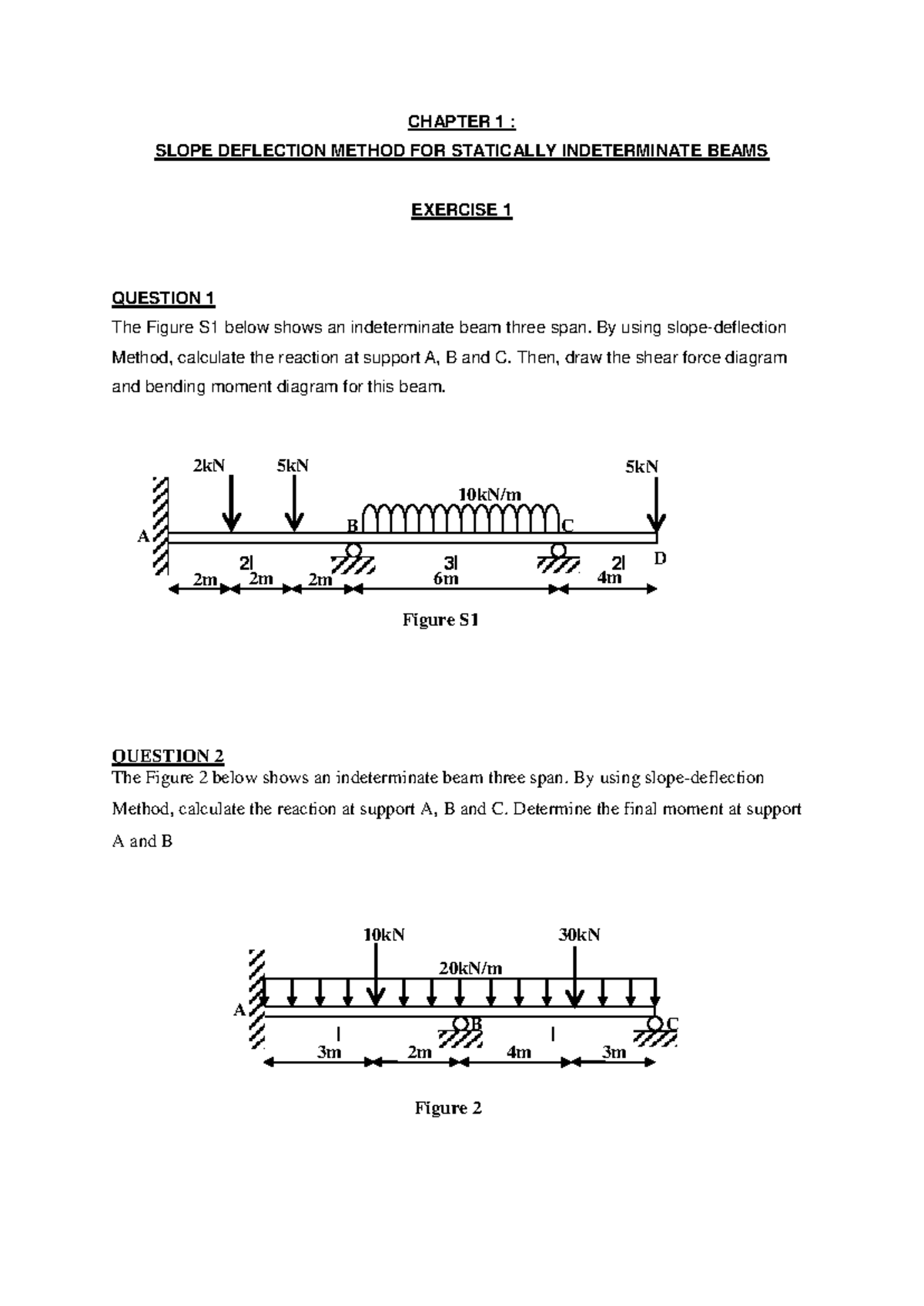 Slope Deflection Method For Indeterminate Beams - The Best Picture Of Beam