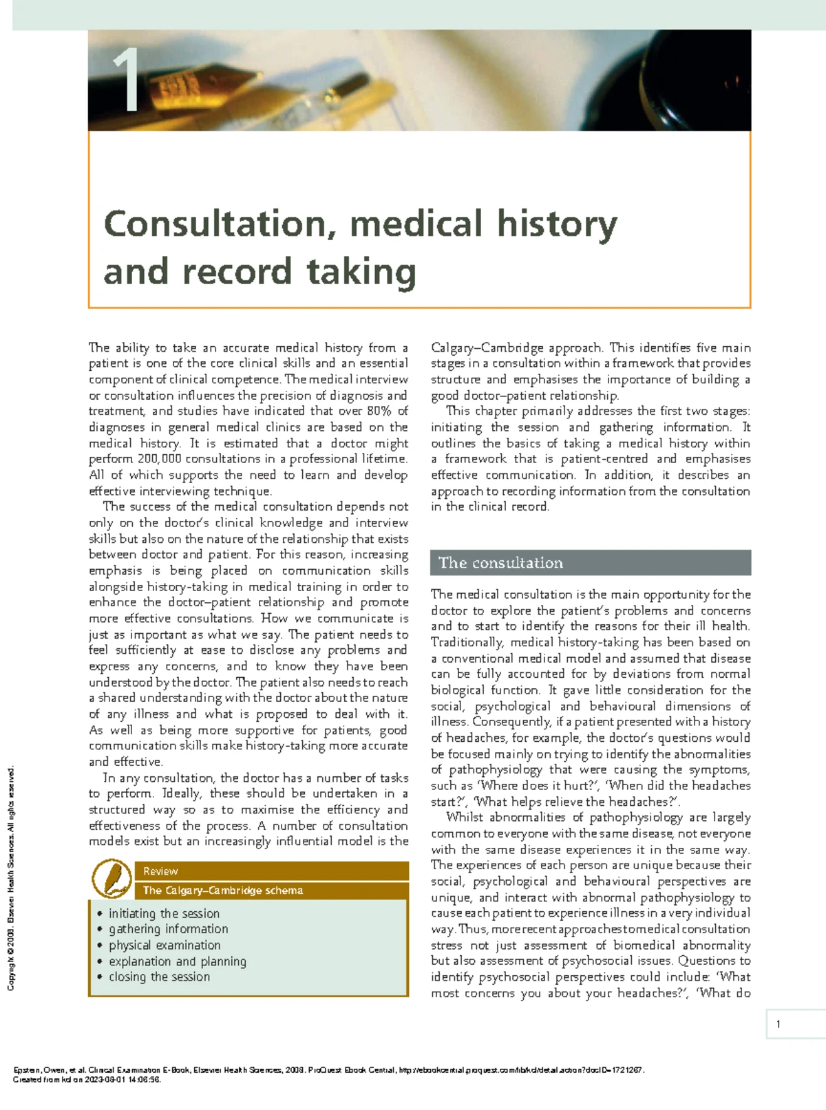 Advanced Consultation & Clinical Assessment Skills in ACP Practice ...