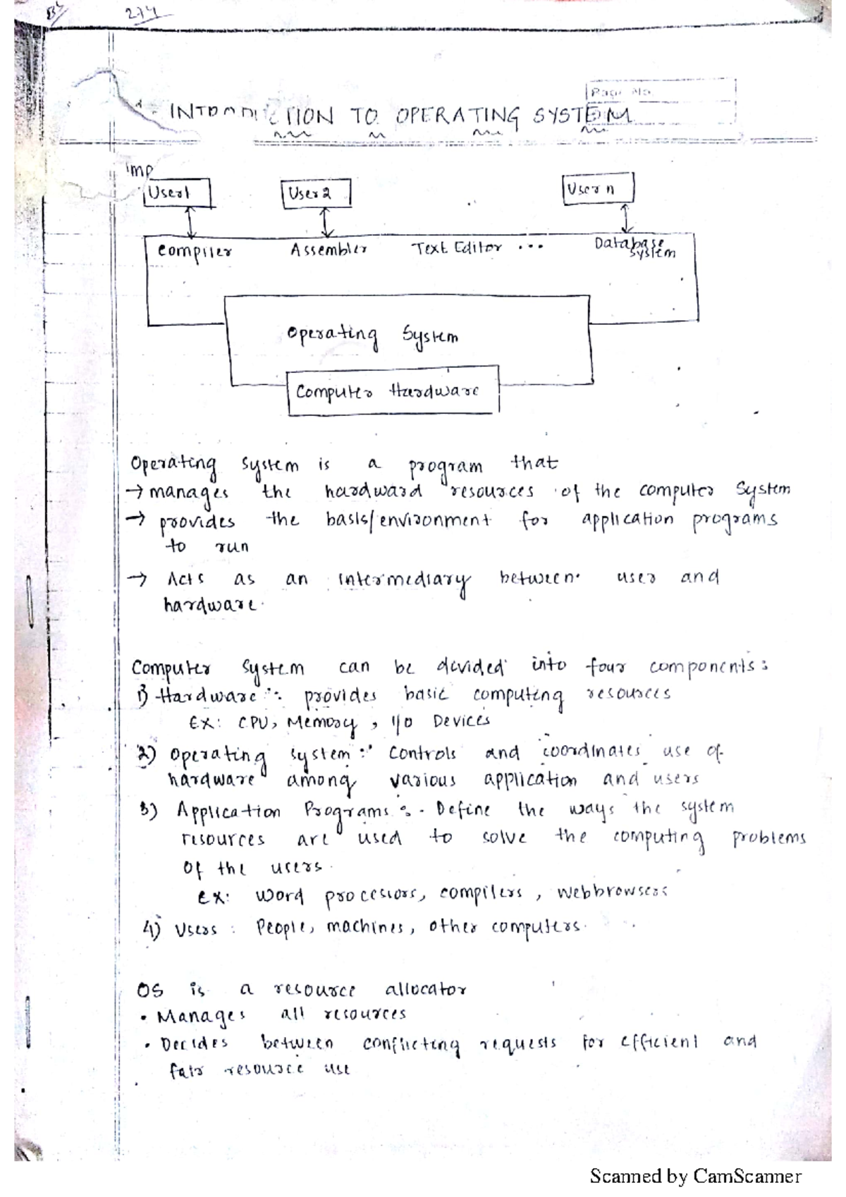 OS FULL Notes - Computer Science - Studocu