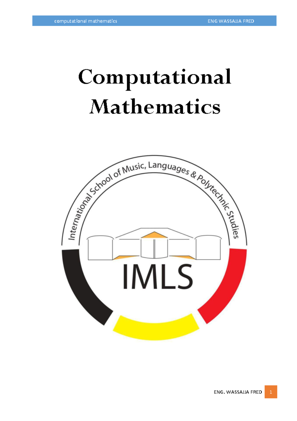 Computational Math II - Probability Theory and Related Topics - Studocu