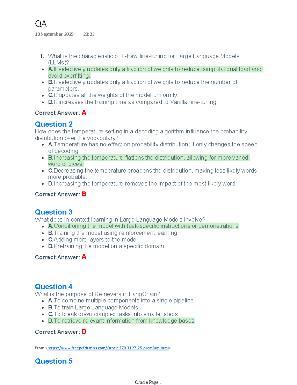GEN AI Lecture Notes: Characteristics & Functions of LLMs - Studocu