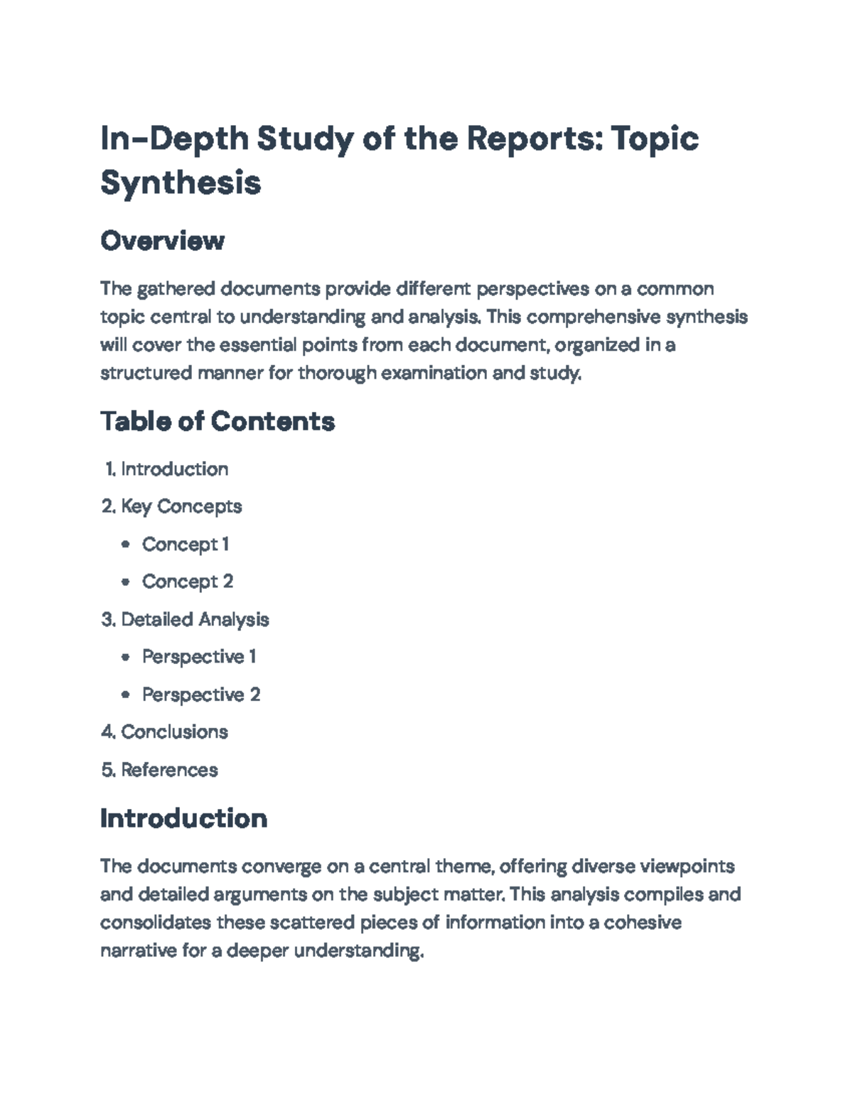 Synthesis of Diverse Perspectives: An In-Depth Study on Topic Analysis ...