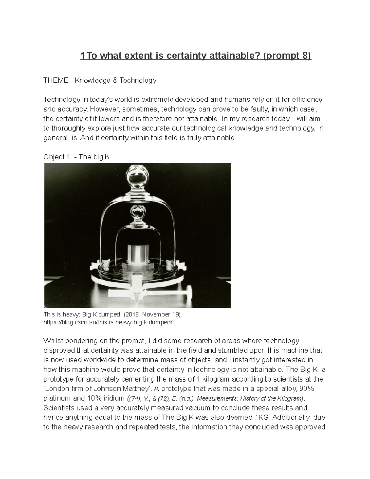 TOK Tech IA: Exploring Certainty in Technology & Knowledge - Studocu