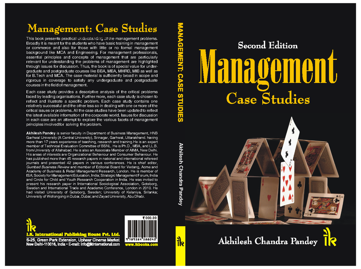 Case Studies in Management for BBA, MBA, and MCA Students - Studocu