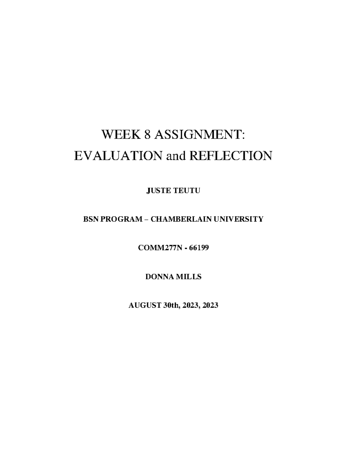 COMM277N Week 8 Assignment: Evaluation & Reflection on Privacy Online ...