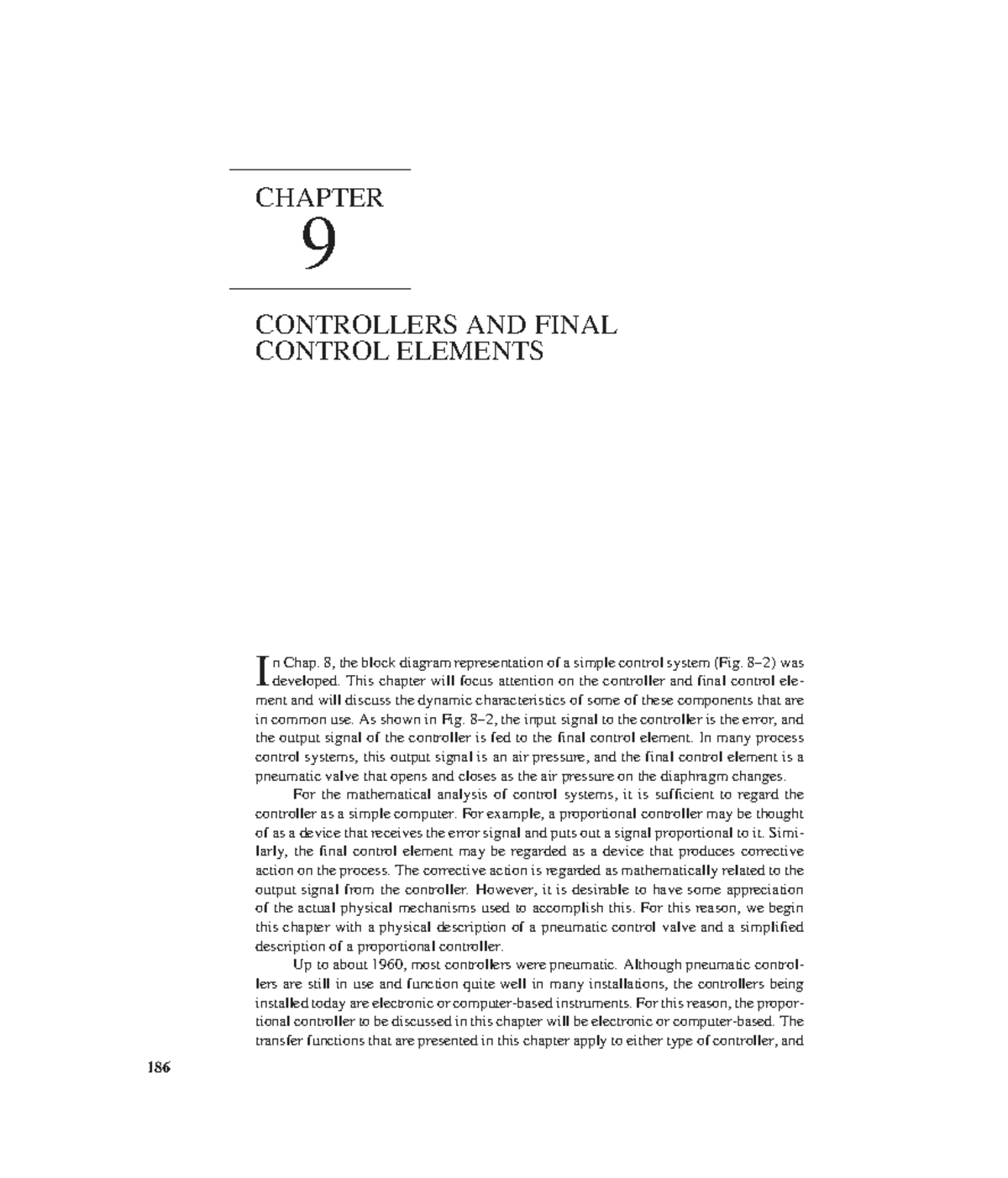 Process Systems Analysis and Control: Chapter 9 - Controllers & Final ...