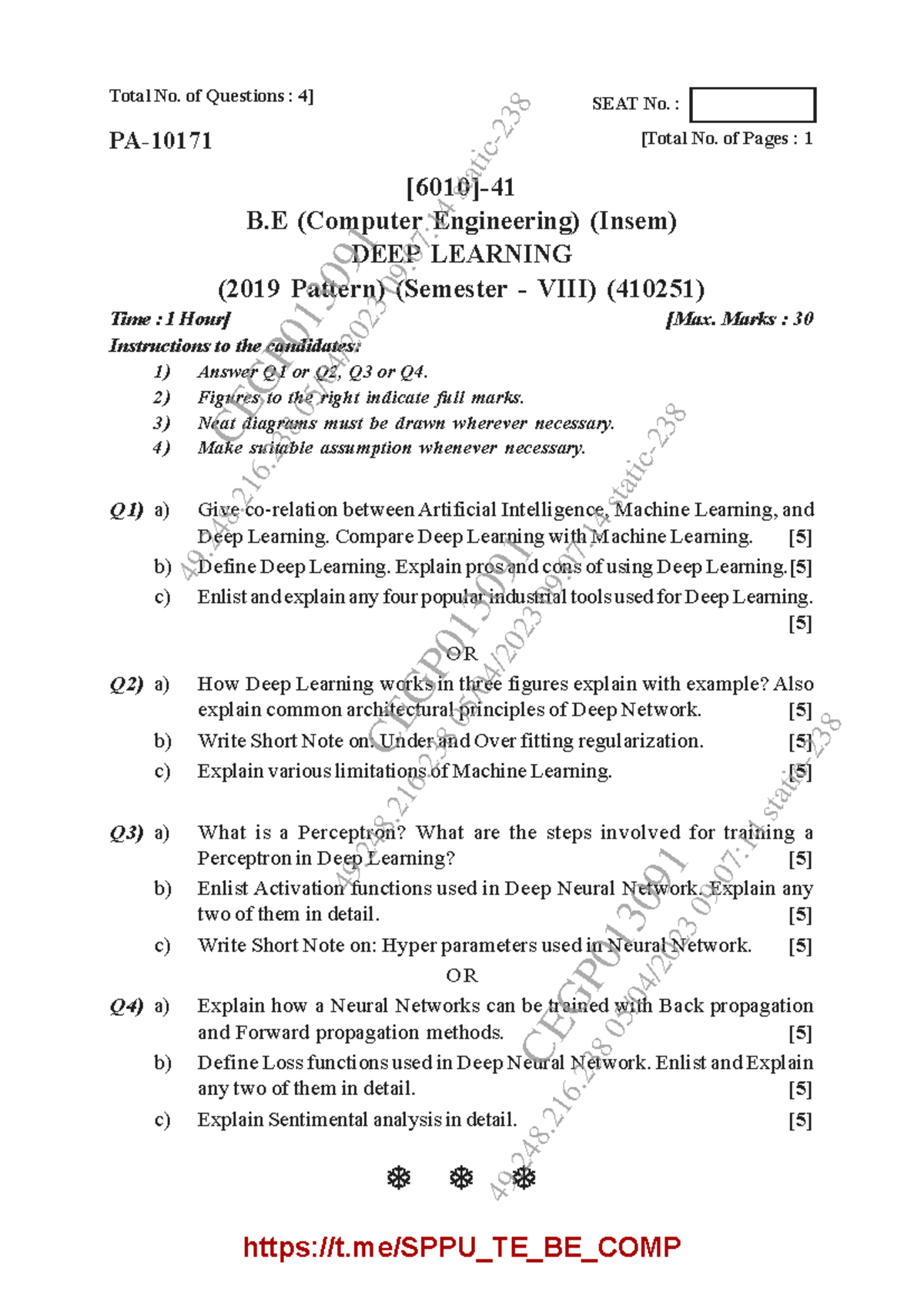 DL Insem PYQ Papers (2019 Pattern) for B.E. Computer Engineering - Studocu