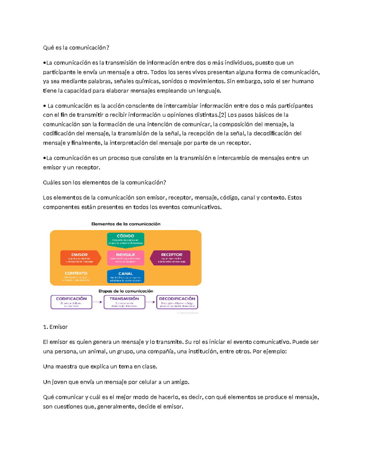 Estructura y Elementos de la Comunicación en el Proceso Comunicativo ...