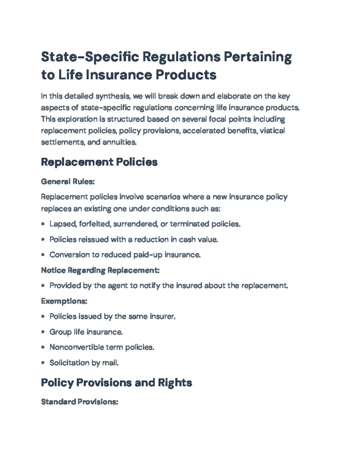 State-Specific Regulations on Life Insurance Products: A Detailed Guide ...