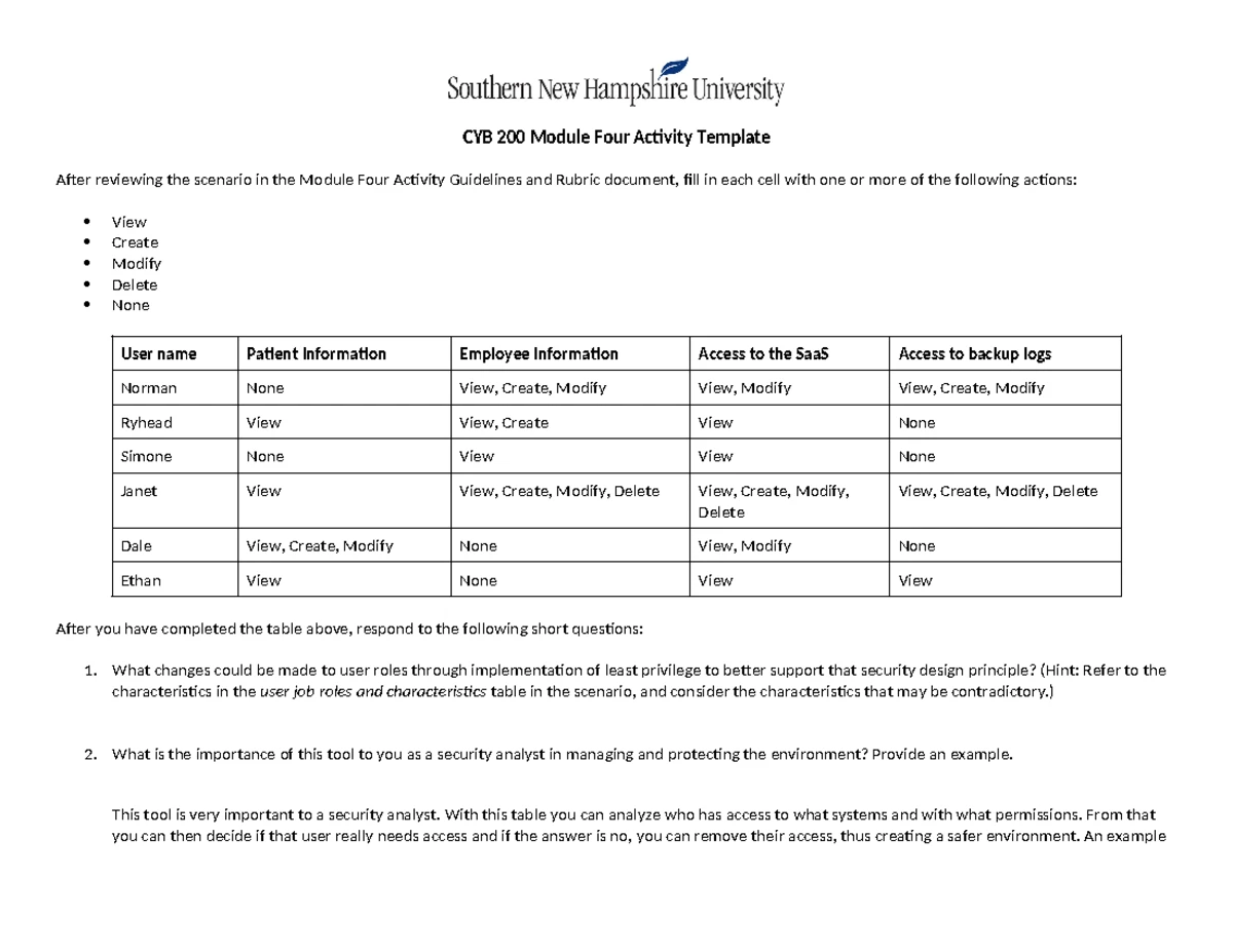 CYB 310 Module Four Lab Worksheet: Network Host Intrusion Detection ...