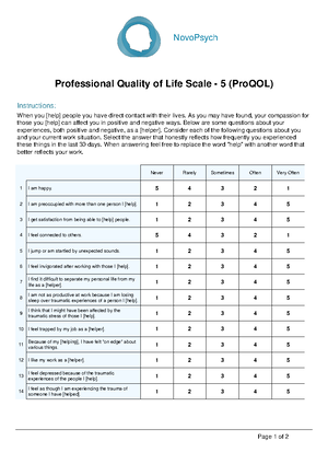 LOC Scale + Scoring - Locus of control questionnaire - Rotter's Locus ...