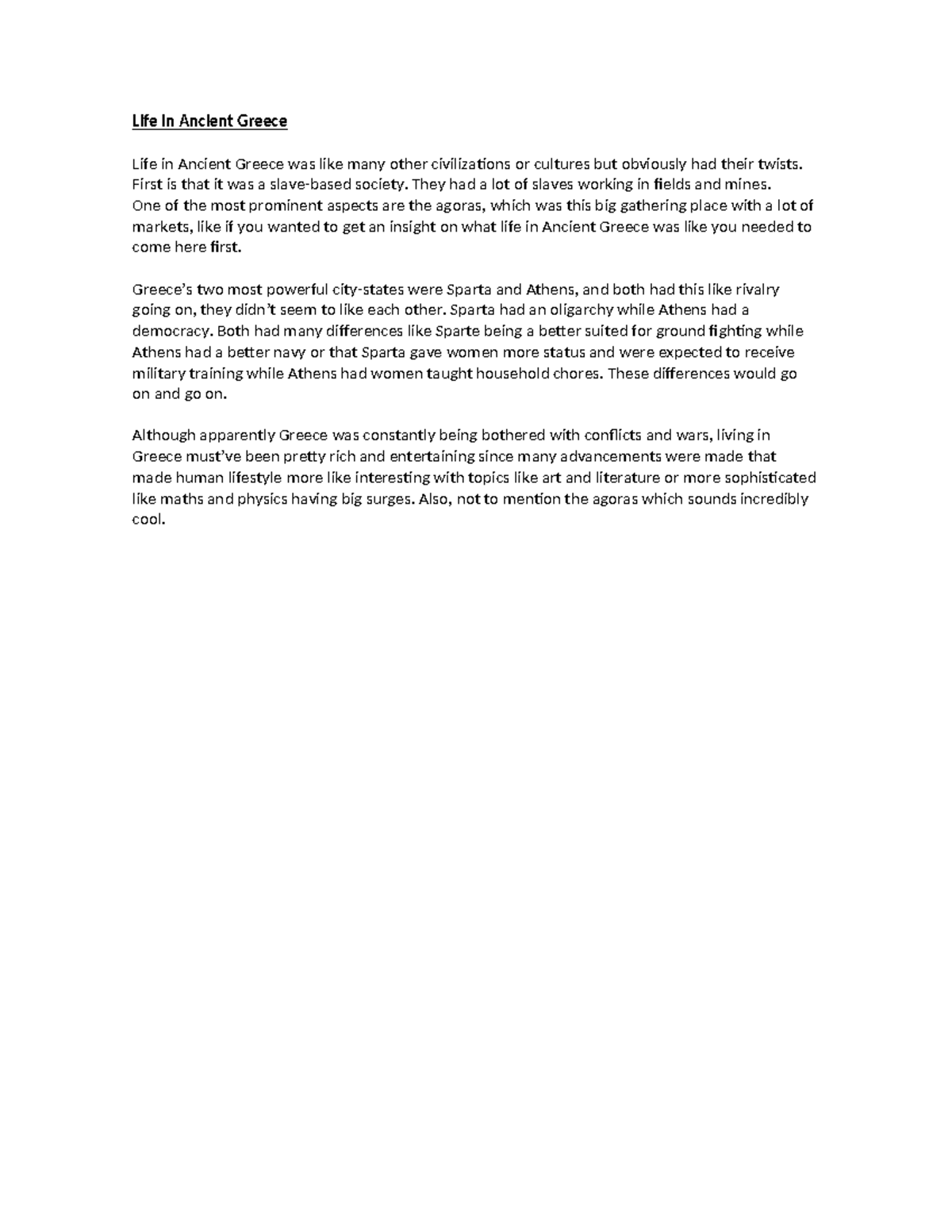 Life in ancient greece - Siuuuuuuuuuuuuu - Life in Ancient Greece Life ...