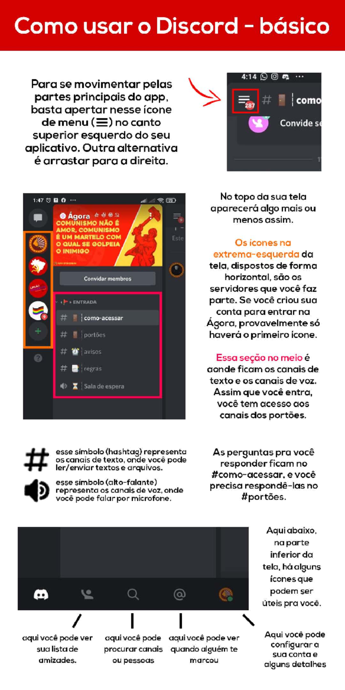 Tutorial: Como Usar o Discord Básico - Navegação e Funcionalidades ...