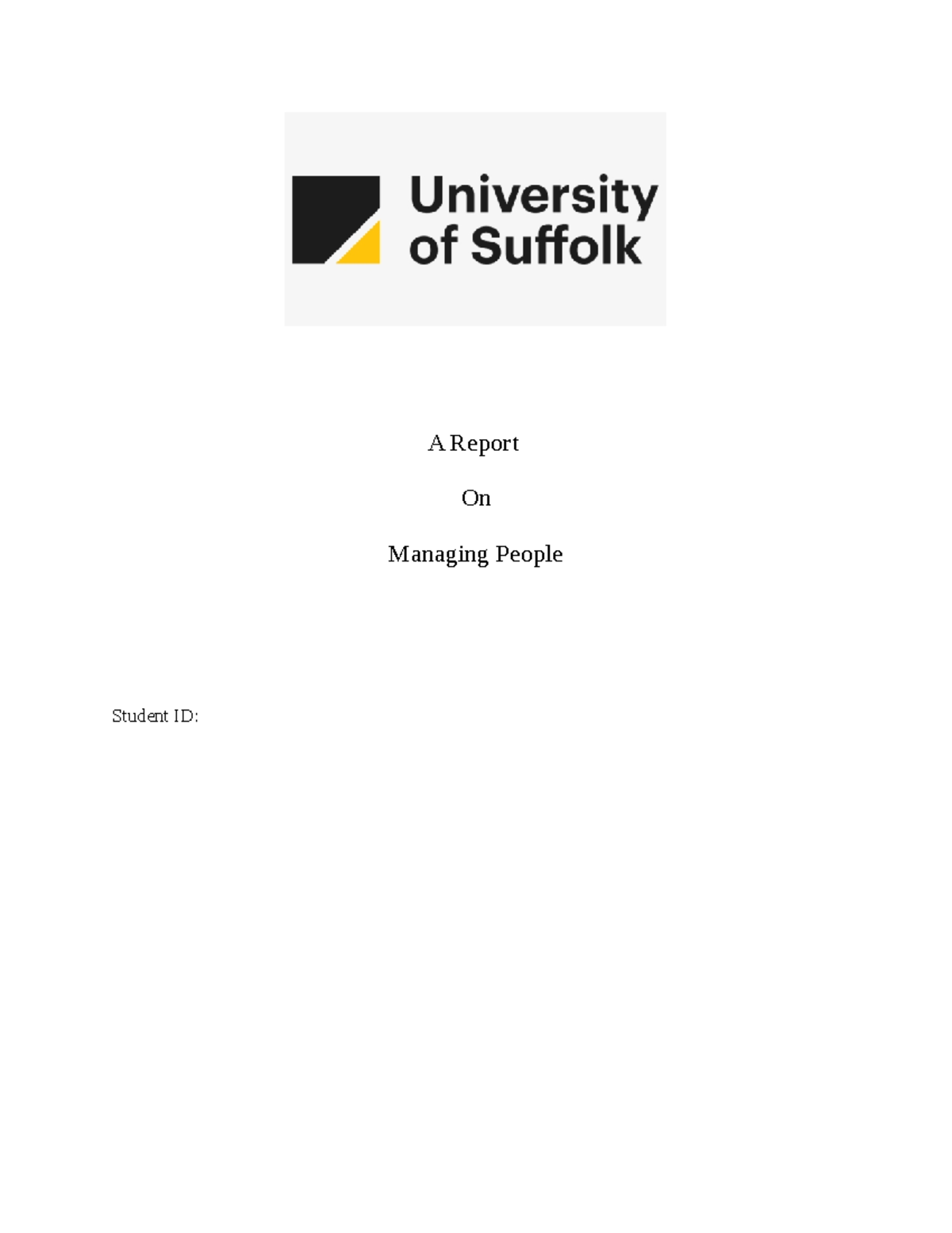 Managing People Case Study Report R2112815254: Insights and ...