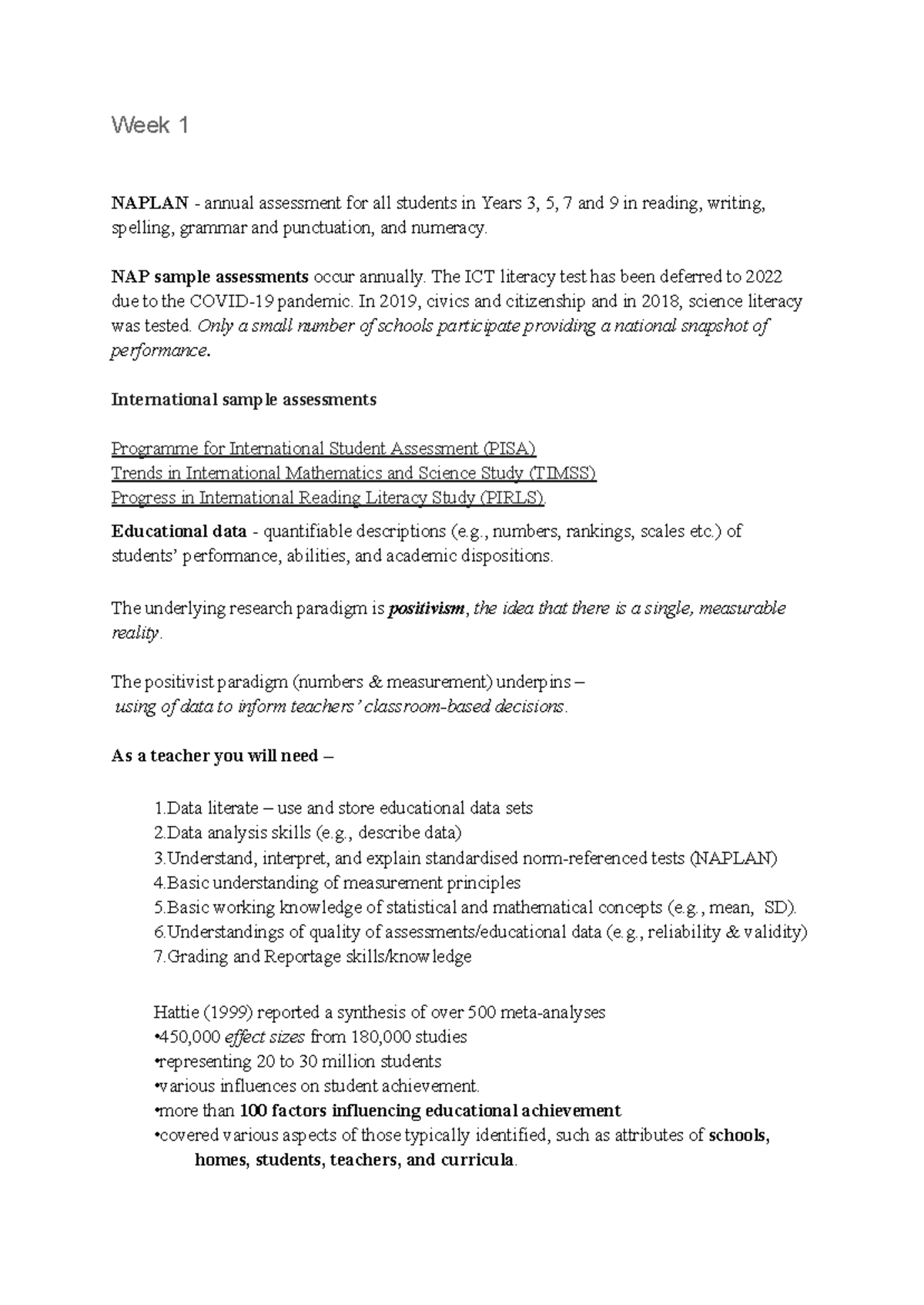 EDST4200 Comprehensive Educational Data Analysis Notes - Studocu