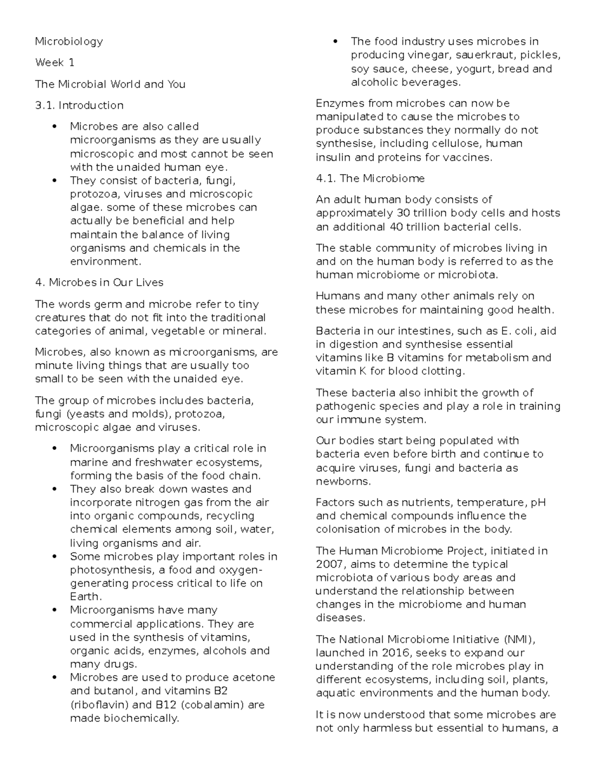 Microbiology 101: Essential Short Notes on Microbes and Their Roles ...
