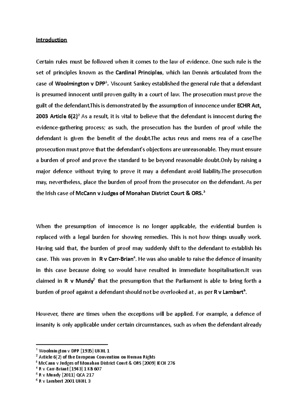 ## Evidence Law: Cardinal Principles & Sexual Behavior in YJCEA (Q1 ...