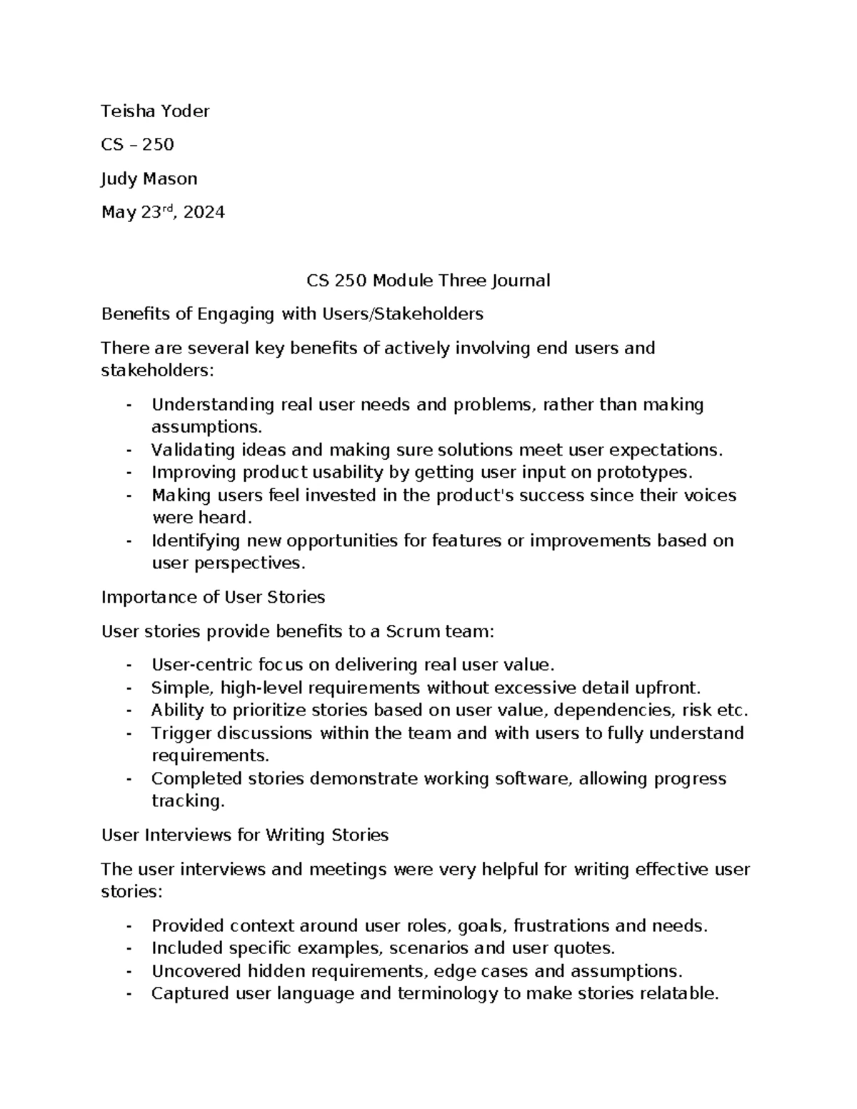 CS 230 Module 4 Journal: Understanding Client-Server Architecture - Studocu