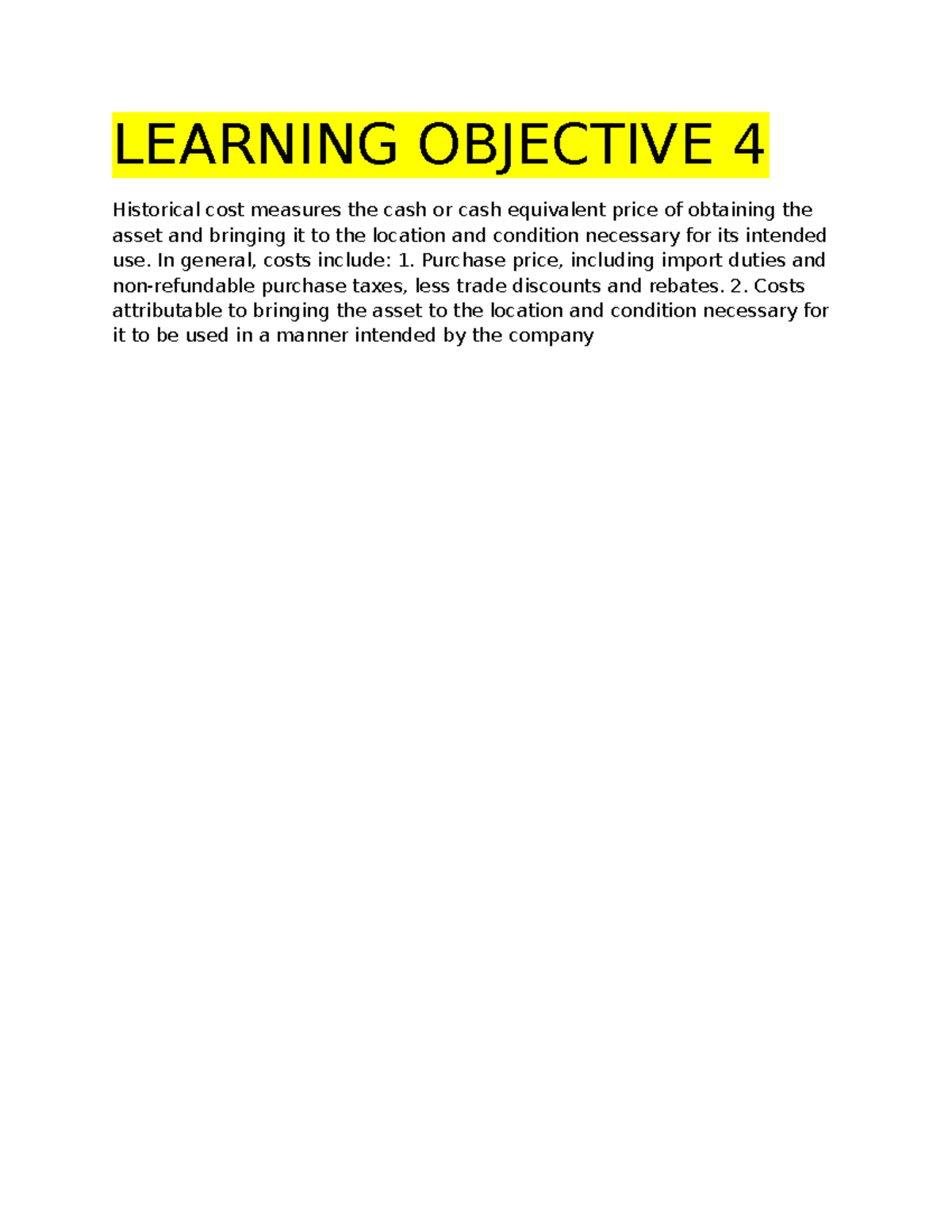 Learning Objective 4 - University of Economics HCMC - Principle of ...