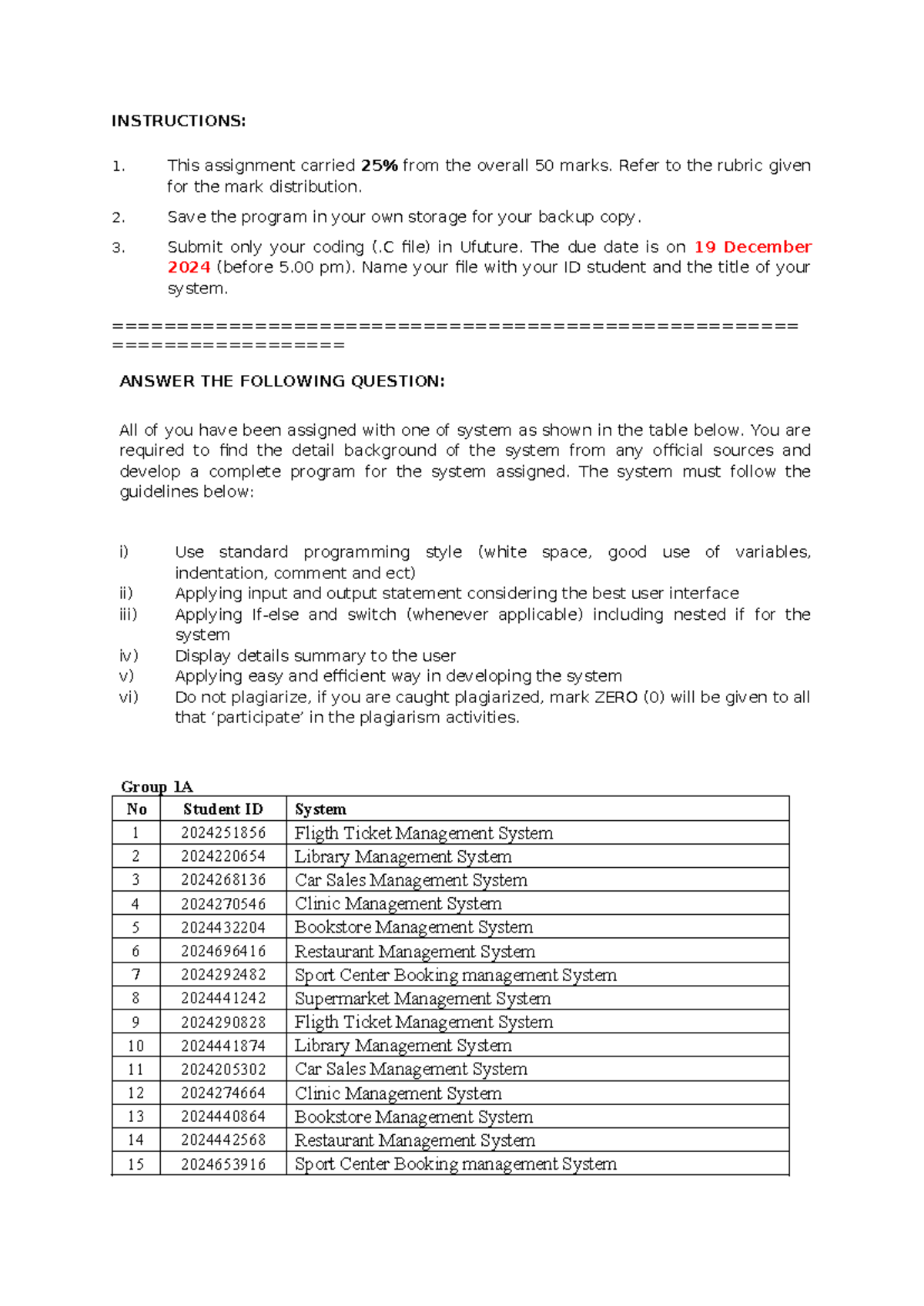 Assessment 2 Individual Assignment - INSTRUCTIONS: 1. This assignment ...