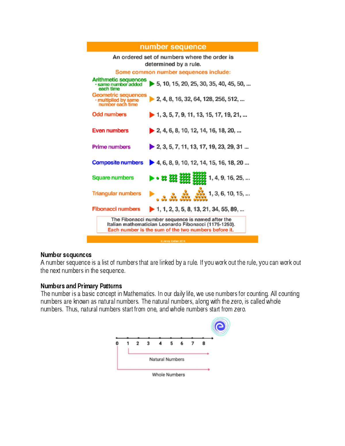 Number Sequences - Number sequences A number sequence is a list of ...