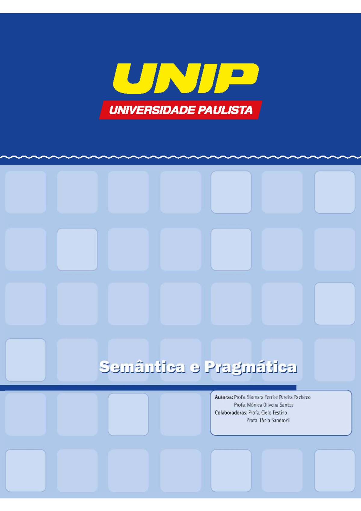 UNIP Semântica e Pragmática: Estudo e Análise de Significados - Studocu