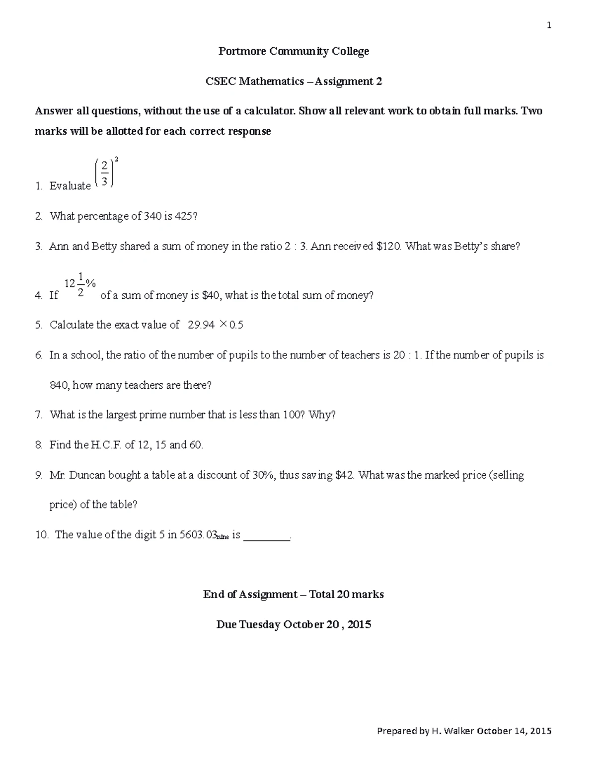 Title: SEA-2023-Math Course Overview and Examination Guide - Studocu