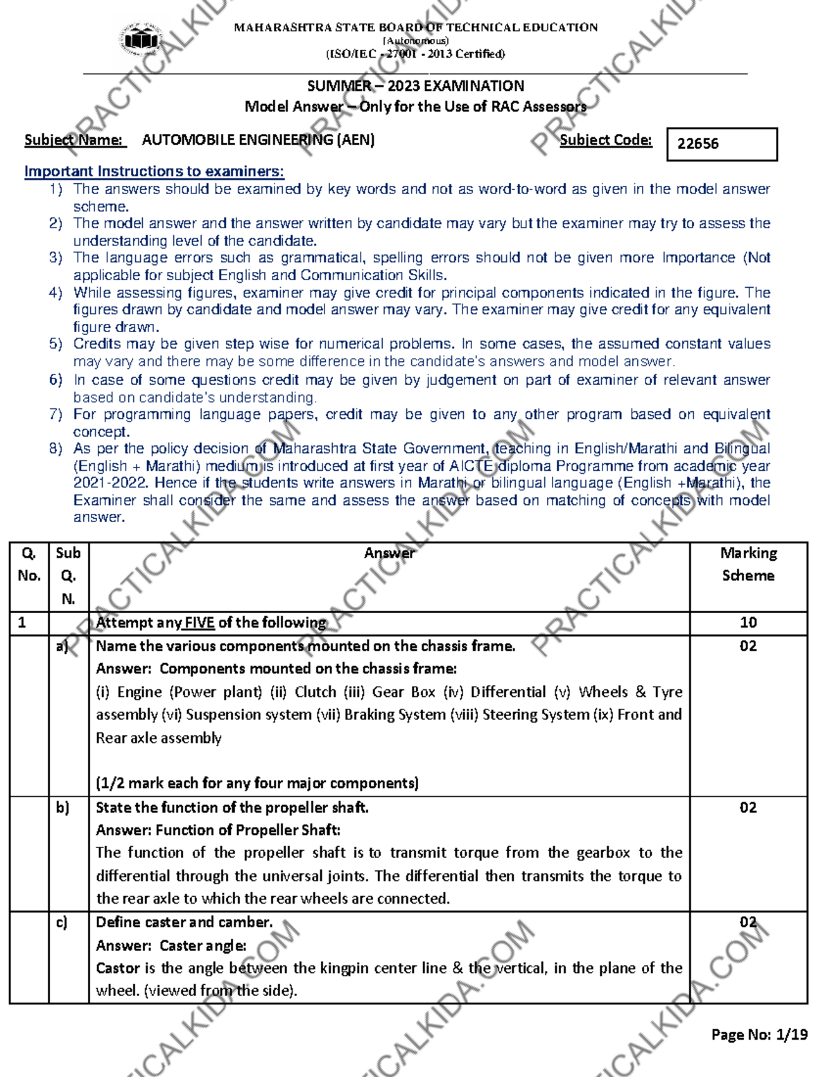 AEN Summer 2023 Model Answer Paper - (Autonomous) (ISO/IEC - 27001 ...