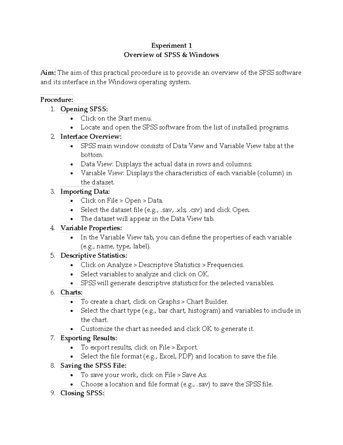 SPSS Practical Procedures: Navigating Interface & Data Analysis ...