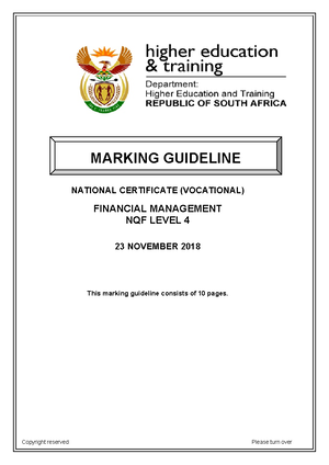 N4 Entrepreneruship Exemplar paper and memo - EXAMINATION PAPER 1 ...